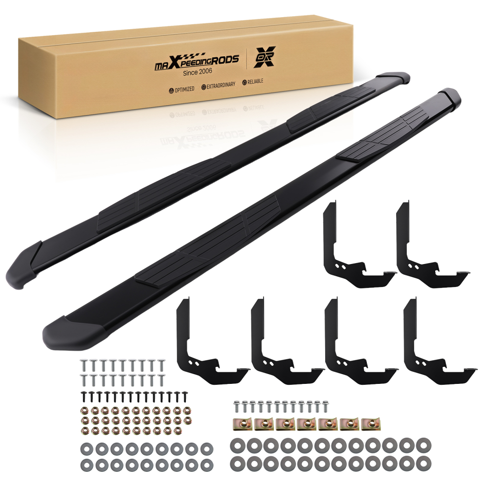 Nerf Bars compatible for Silverado Sierra Diesel 2020-2026 Crew Cab Heavy Duty Non-Slip