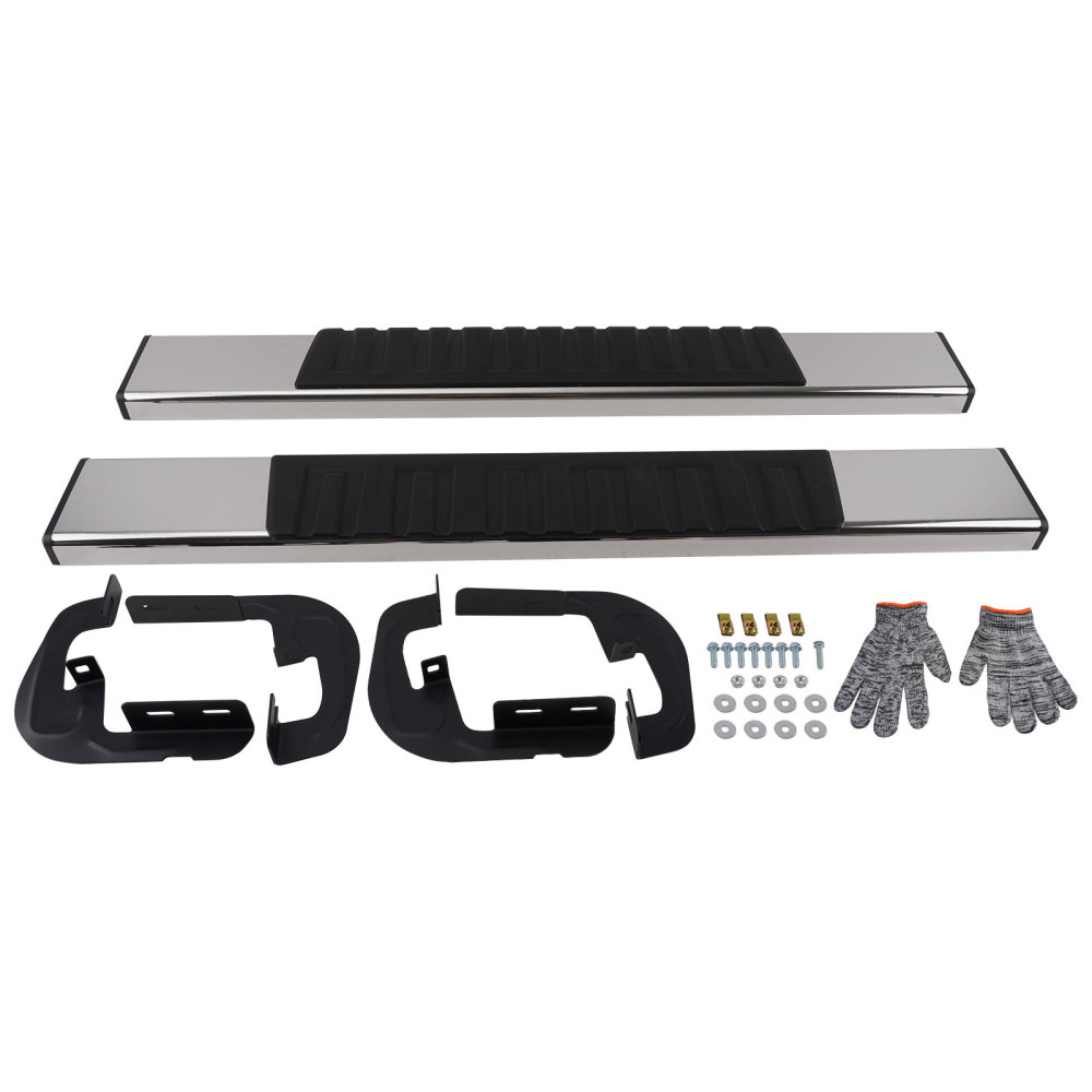 Side Steps Running Boards compatible for Chevrolet Silverado GMC Sierra 07-19 Standard Cab