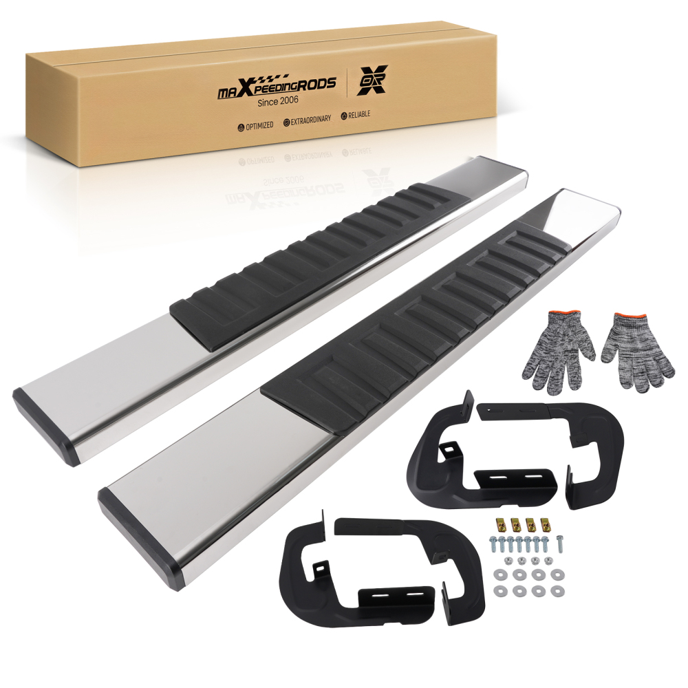 Side Steps Running Boards compatible for Chevrolet Silverado GMC Sierra 07-19 Standard Cab