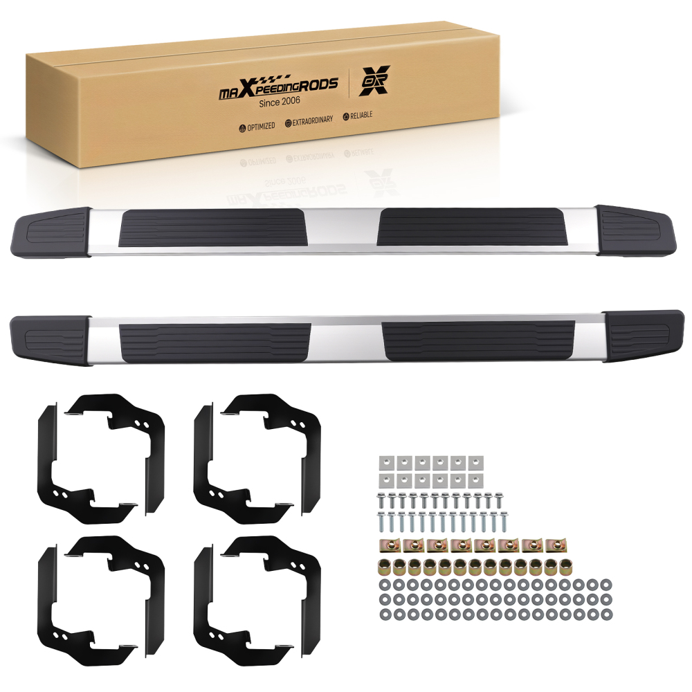 Running Board Nerf Bar compatible for GMC Sierra 1500 2019-2026 Crew Cab Aluminium ABS