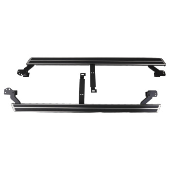 Running Board Side Steps Pair compatible for Audi Q7 2016-2023 4M Aluminum Protection Black