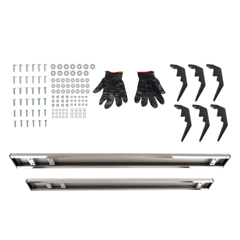 Nerf Bars Side Steps compatible for RAM 1500 Classic 2019-2024 Stainless Steel ABS Black