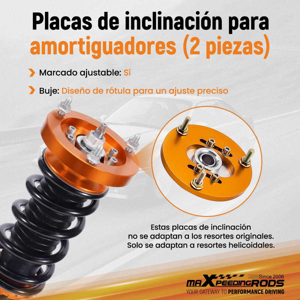 Compatible for BMW E36 3 Series 318 320 323 325 M3 i Front Coilover Camber Plate Top Mount