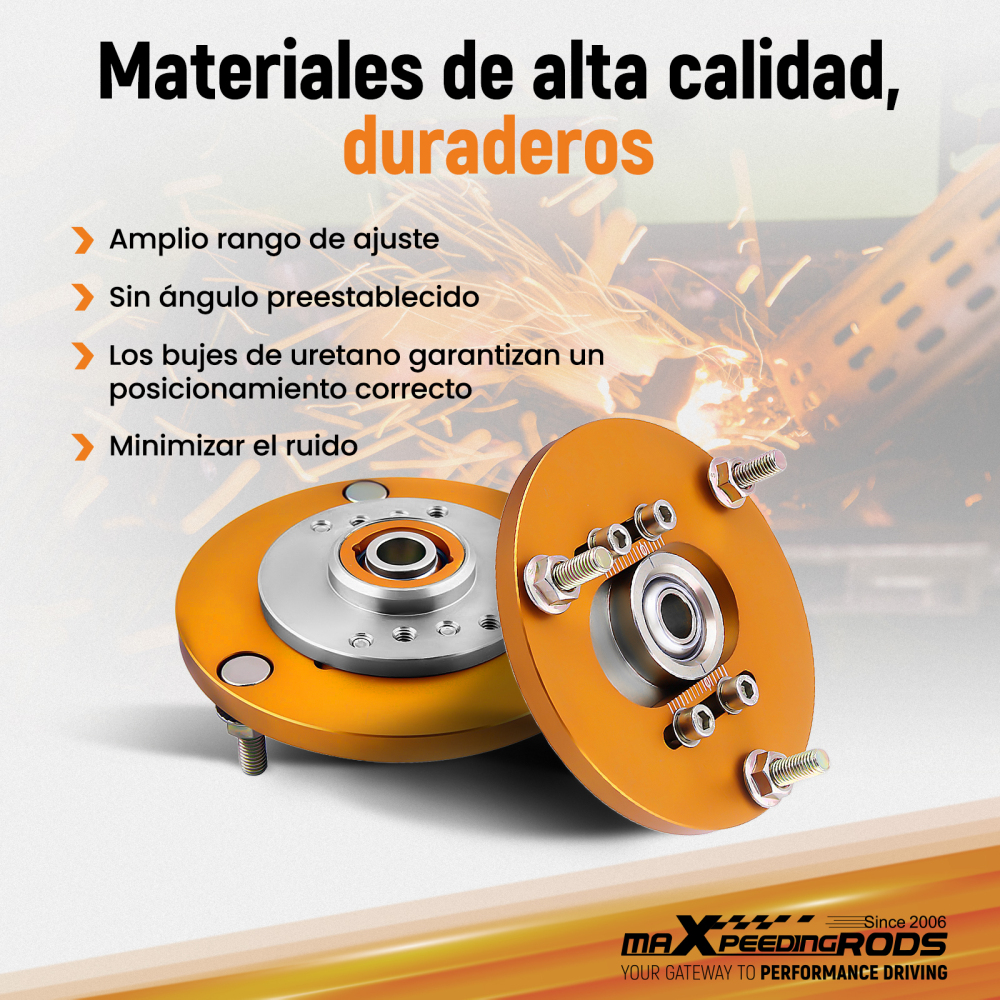 Compatible for BMW E36 3 Series 318 320 323 325 M3 i Front Coilover Camber Plate Top Mount