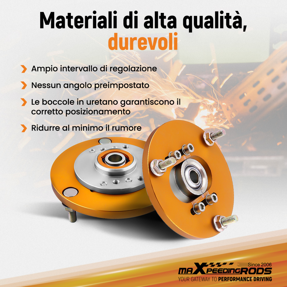 Compatible for BMW E36 3 Series 318 320 323 325 M3 i Front Coilover Camber Plate Top Mount