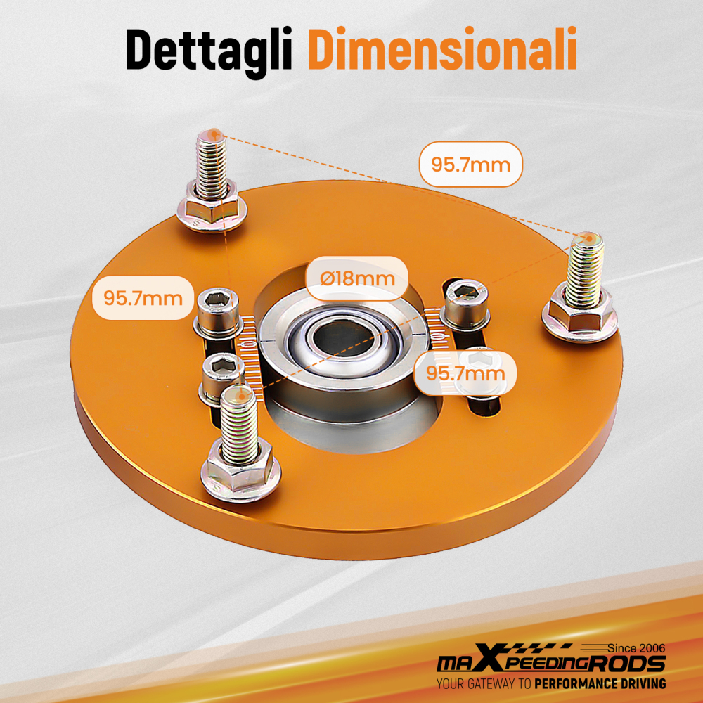 Compatible for BMW E36 3 Series 318 320 323 325 M3 i Front Coilover Camber Plate Top Mount