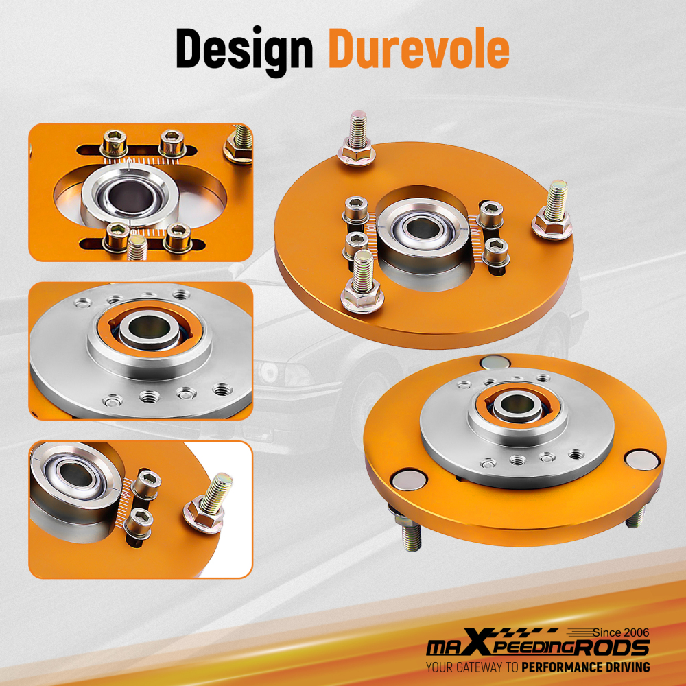 Compatible for BMW E36 3 Series 318 320 323 325 M3 i Front Coilover Camber Plate Top Mount