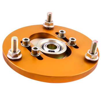 Adjustable Rear Camber Control Arms + 2x Front Camber Plate Gold compatible for BMW E36