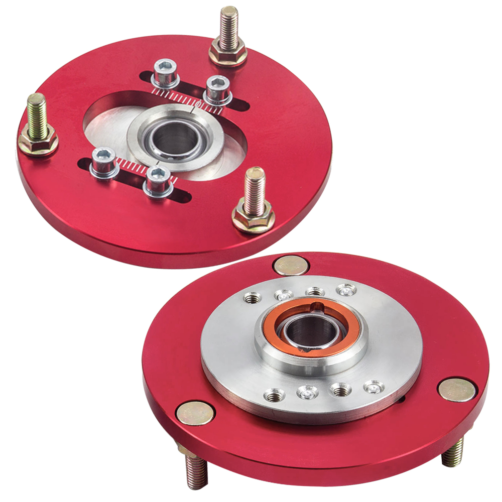 Compatible for BMW E36 1 pair 2pcs Coilover Camber Top Mounts Front Camber Plate