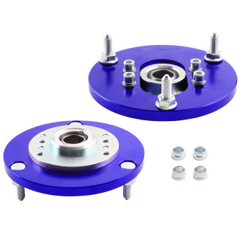 Compatible for BMW E46 1998 - 2005 M3 Suspension Top Mount Front Coilover Adjustable Camber Plate Blue