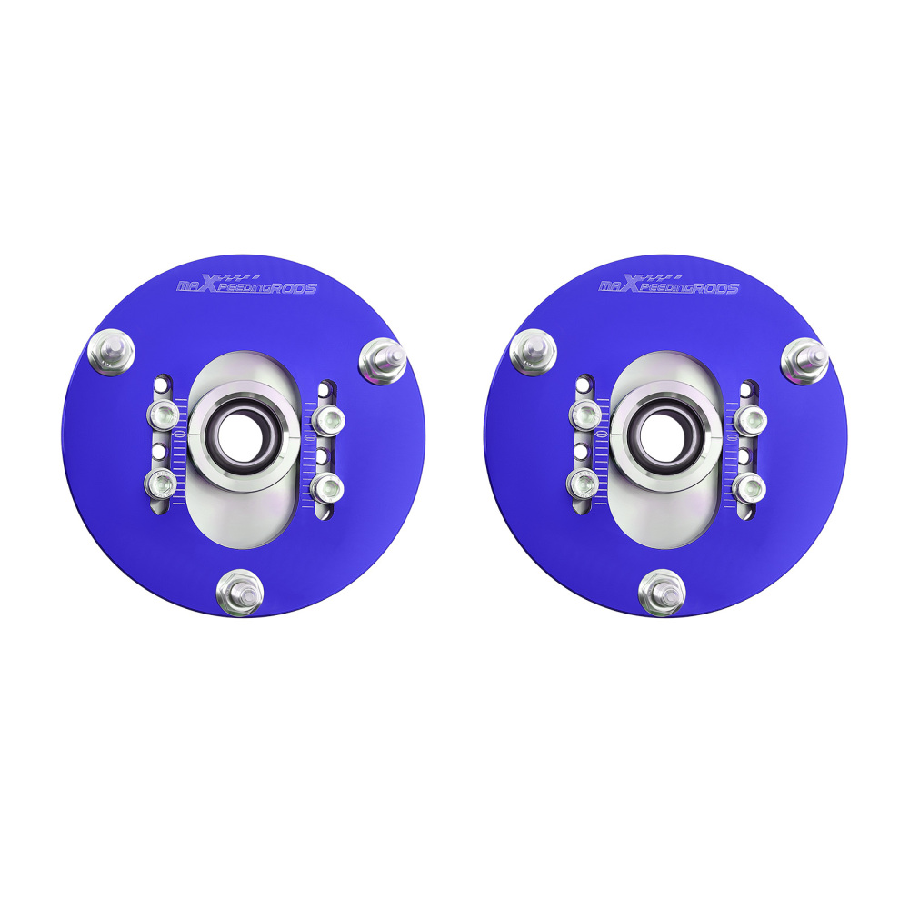 Compatible for BMW E46 320i 323i 328Ci 330xi M3 Coilover Pillowball Front Camber Plate Blue