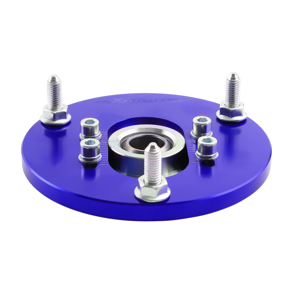 Compatible for BMW E46 320i 323i 328Ci 330xi M3 Coilover Pillowball Front Camber Plate Blue