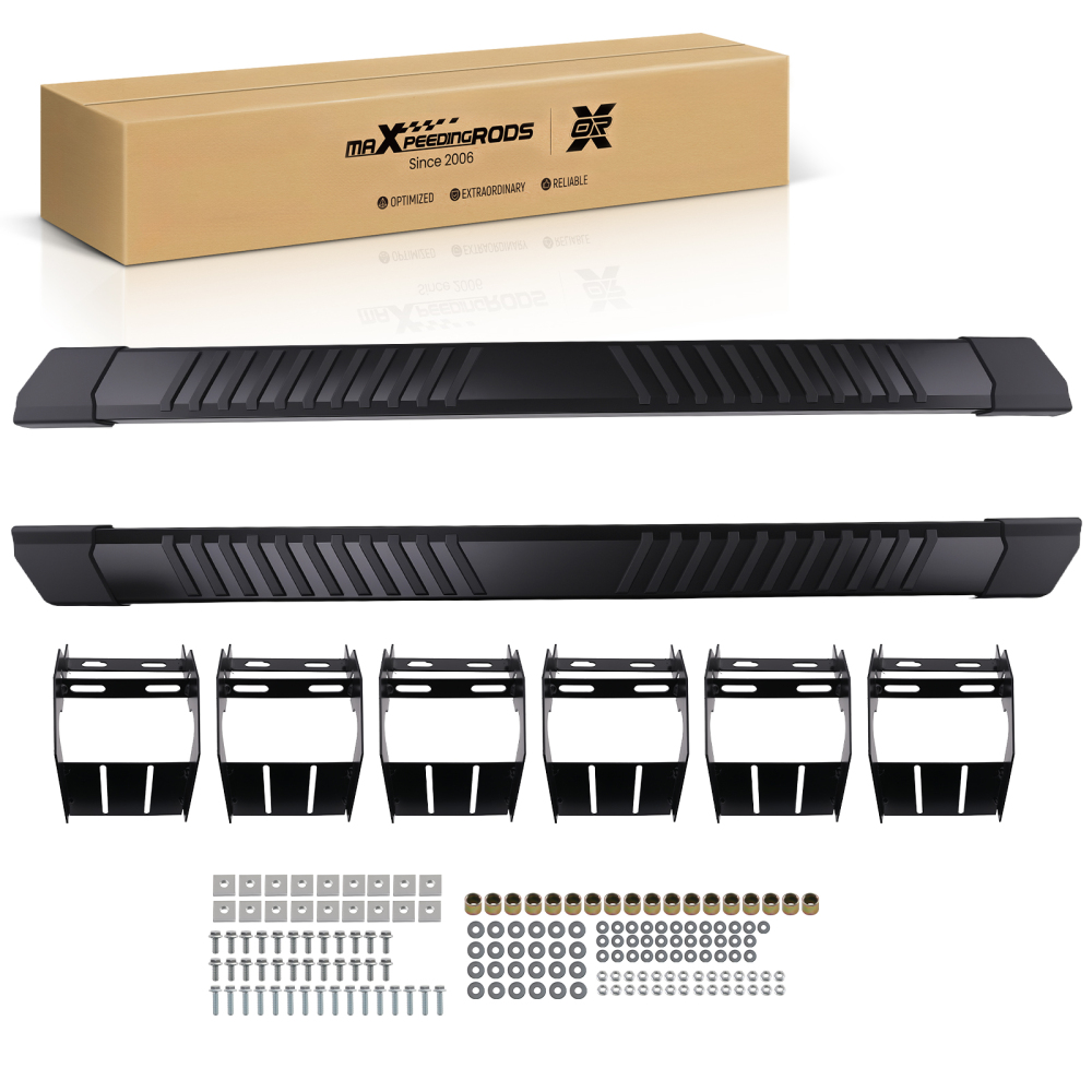 6 Inches Aluminium Running Board compatible for Ford F-150 Super Crew Cab 2004-2014