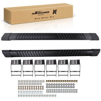 6 Inch Nerf Bars compatible for Ford F-350 Super Duty Crew Cab 2017-2026 Steel Black