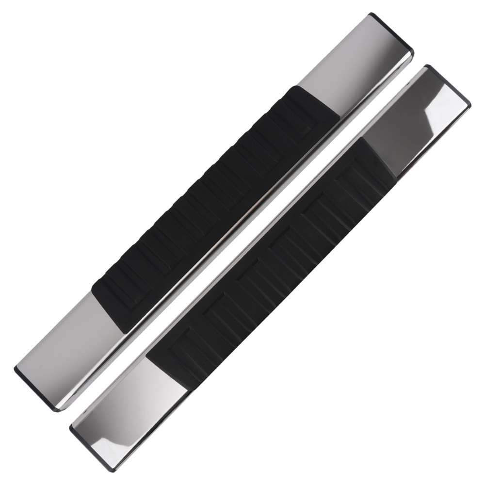 6 Inch Side Step Running Board compatible for Ford F-250 1999-2016 Aluminum Black Non-Slip
