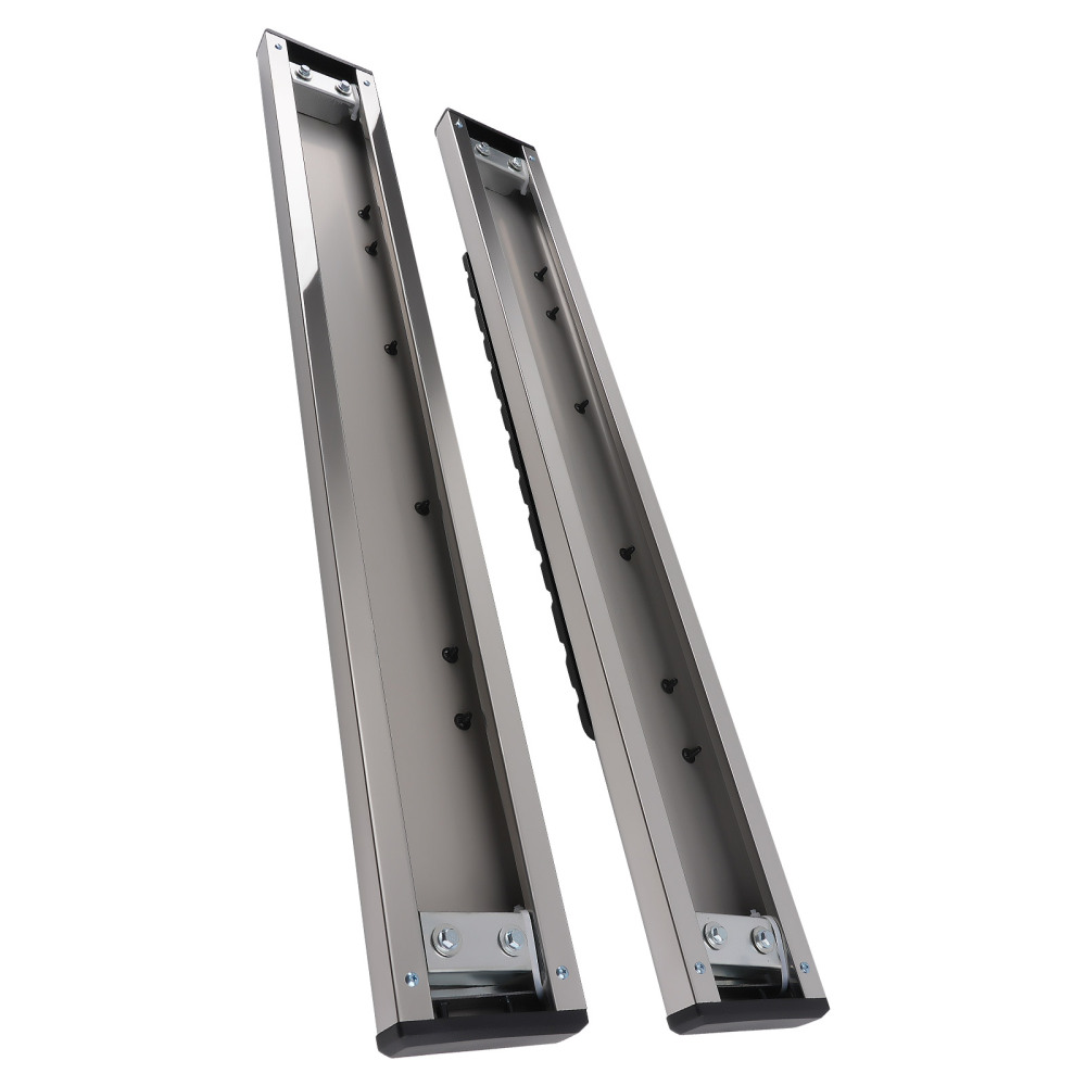 6 Inch Side Step Running Board compatible for Ford F-250 1999-2016 Aluminum Black Non-Slip