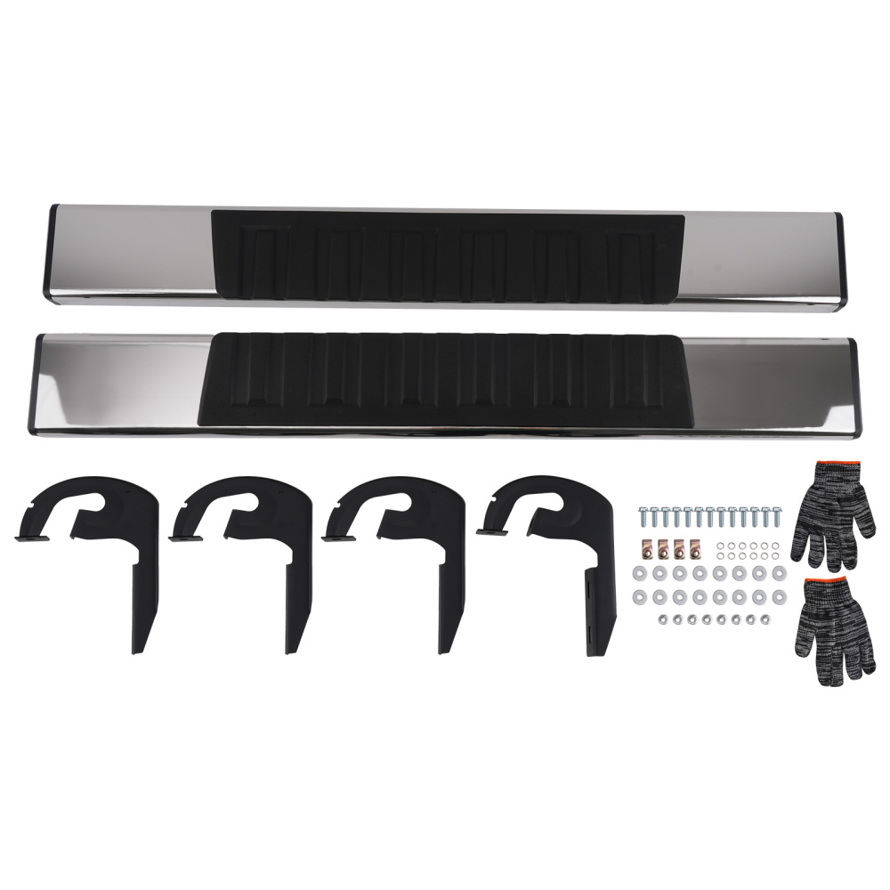 6 Inch Side Step Nerf Bars compatible for Ford F-150 2004-2014Non-Slip Protection