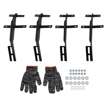 Nerf Bars Running Boards Side Steps compatible for Ford F150 2015-2024 Aluminum Alloy Black