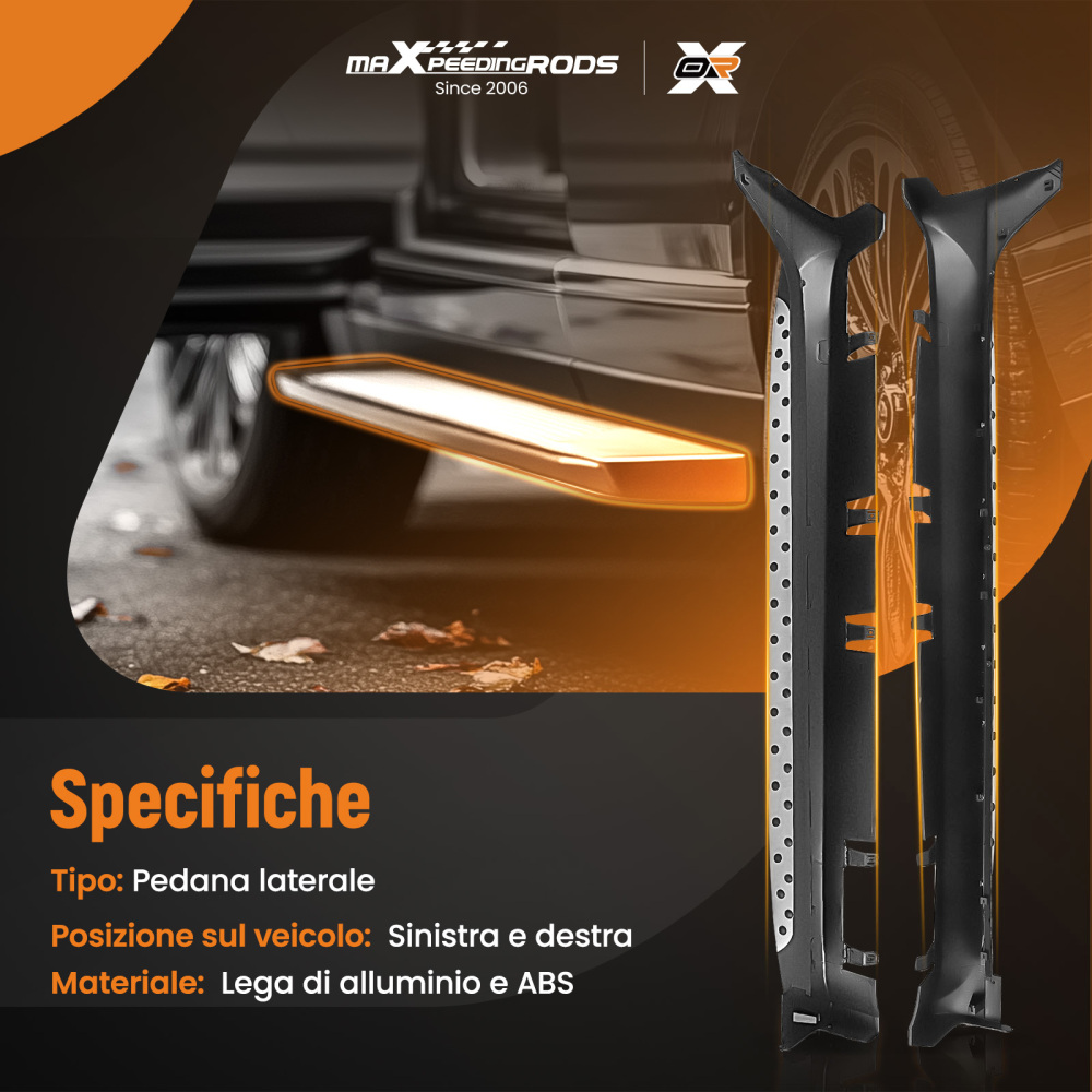 Passo Laterale Adatto Tavola Da Corsa compatibile per HYUNDAI ix35 2010-2015 Side Step