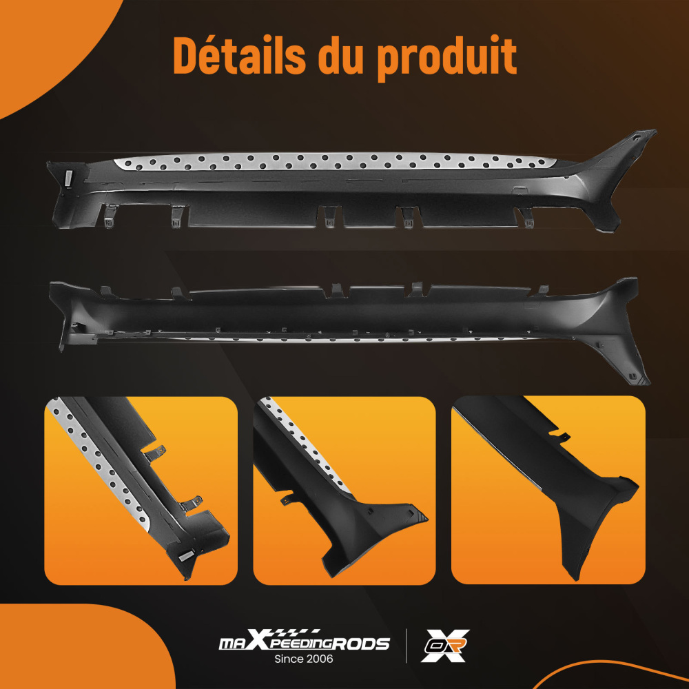 Passo Laterale Adatto Tavola Da Corsa compatibile per HYUNDAI ix35 2010-2015 Side Step