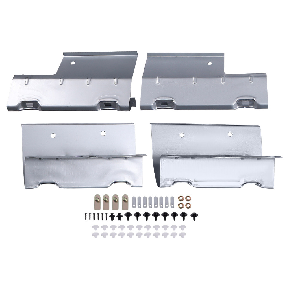 2Pcs Barre Nerf Marchepied Latéral compatible pour HYUNDAI ix35 2010-2015 Aluminium ABS