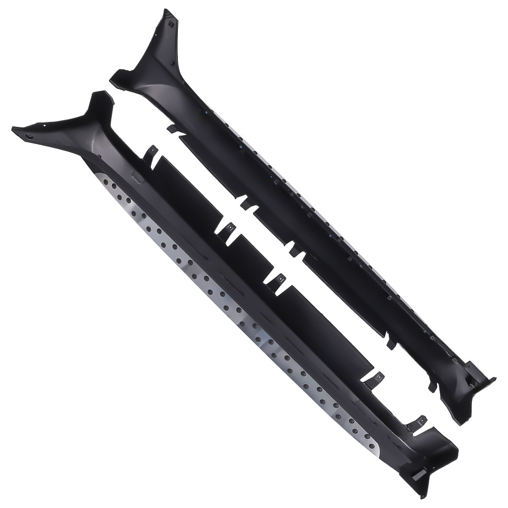 2Pcs Barre Nerf Marchepied Latéral compatible pour HYUNDAI ix35 2010-2015 Aluminium ABS