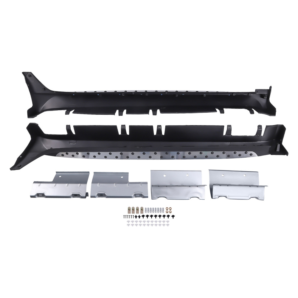 2Pcs Barre Nerf Marchepied Latéral compatible pour HYUNDAI ix35 2010-2015 Aluminium ABS