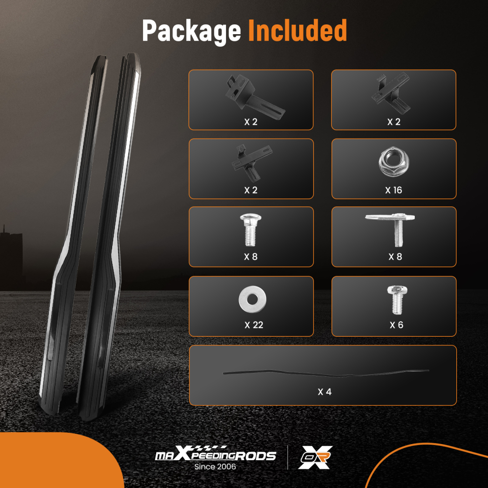 Nerf Bars Side Step Running Board compatible for Honda CR-V 2023-2025 Non-Slip Black