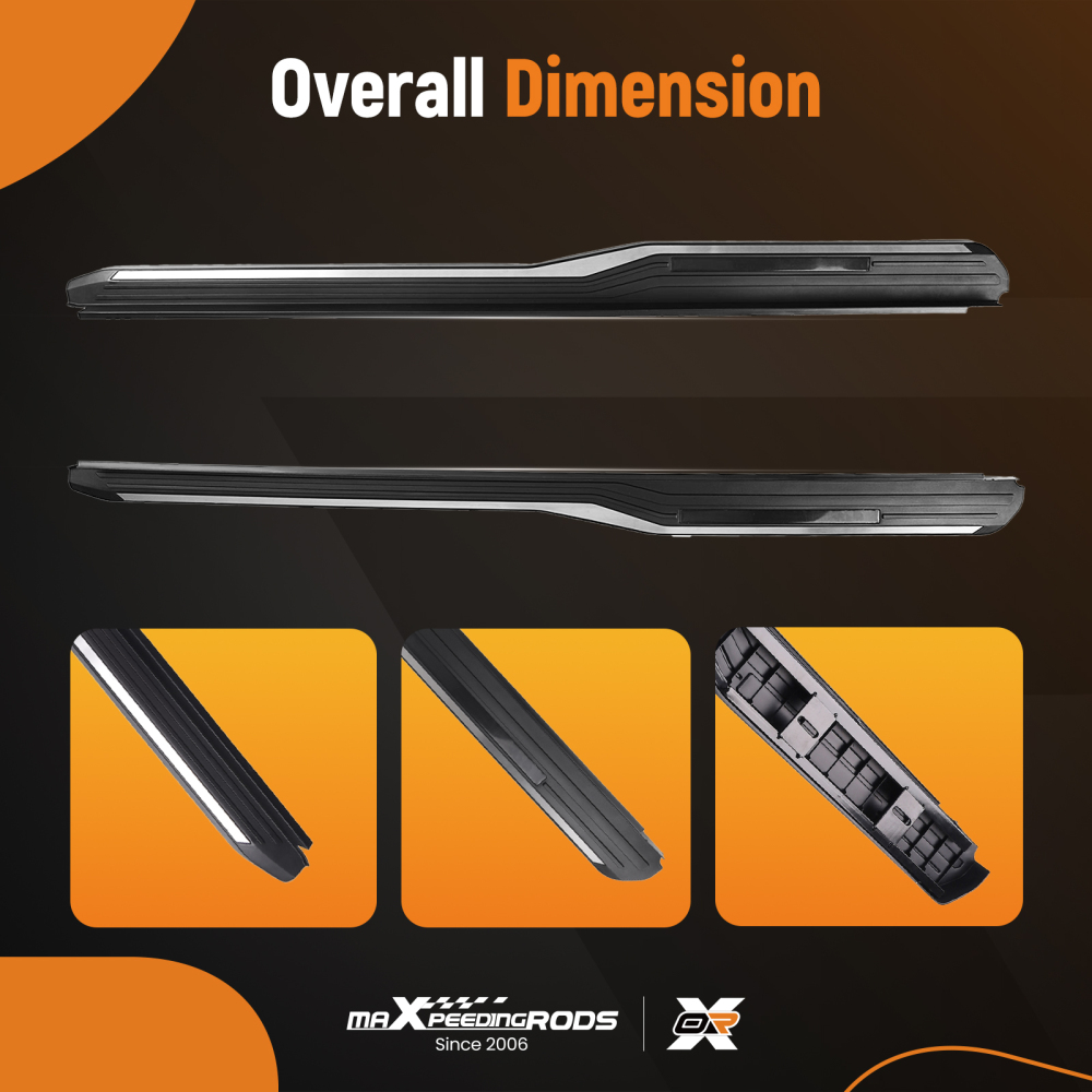 Nerf Bars Side Step Running Board compatible for Honda CR-V 2023-2025 Non-Slip Black