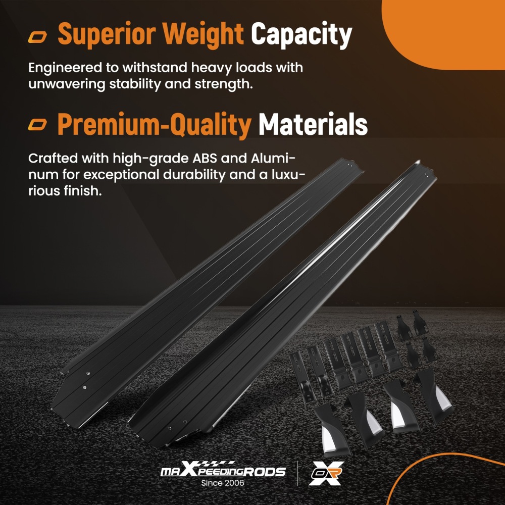 Nerf Bars Running Board Side Steps compatible for ISUZU D-MAX RT 12-2021 Anti-Slip Kit