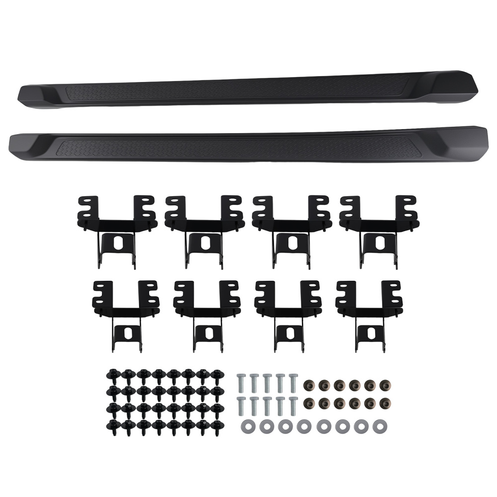 Aluminum Running Boards for 2020-2023 compatible for Jeep Gladiator JT 4Door Side Steps Black