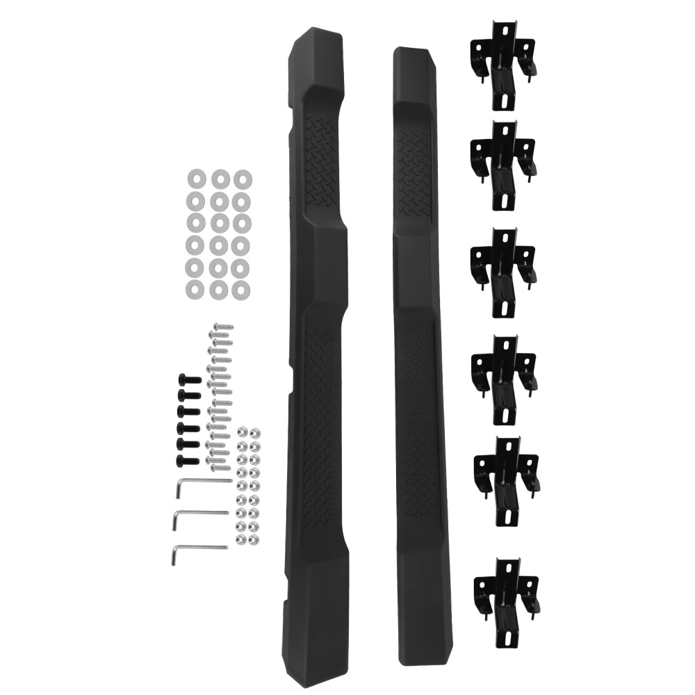 Black Nerf Bars Running Board compatible for Jeep Wrangler JK 4-Door 2007-18 Side Steps