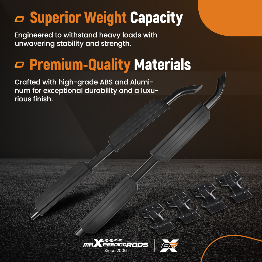 Step Rail Side Step Running Board compatible for Land Rover Defender 110 4Dr 20-23 Non-Slip