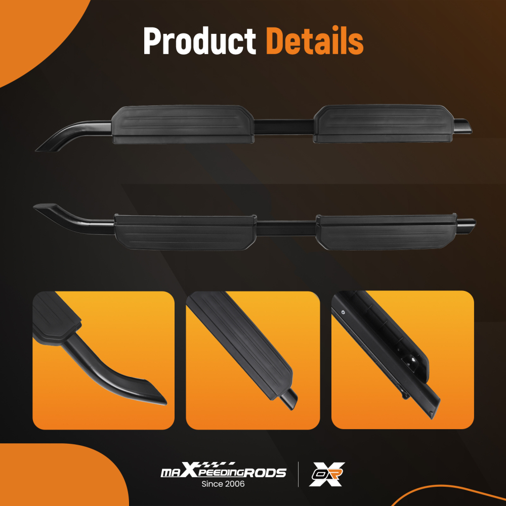 Step Rail Side Step Running Board compatible for Land Rover Defender 110 4Dr 20-23 Non-Slip