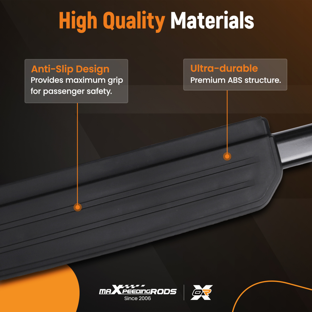 Step Rail Side Step Running Board compatible for Land Rover Defender 110 4Dr 20-23 Non-Slip