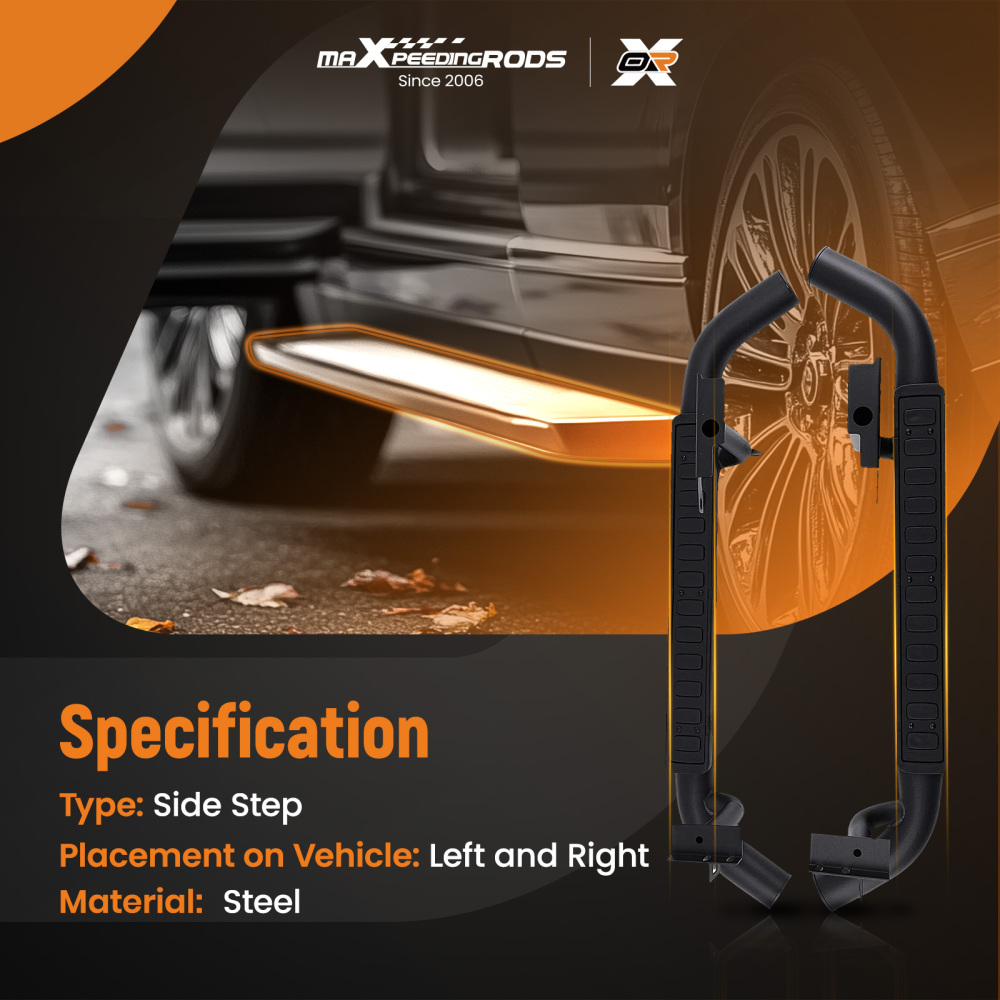 Nerf Bars Running Boards compatible for Land Rover Defender 90 L316 2003-2016 Non-Slip