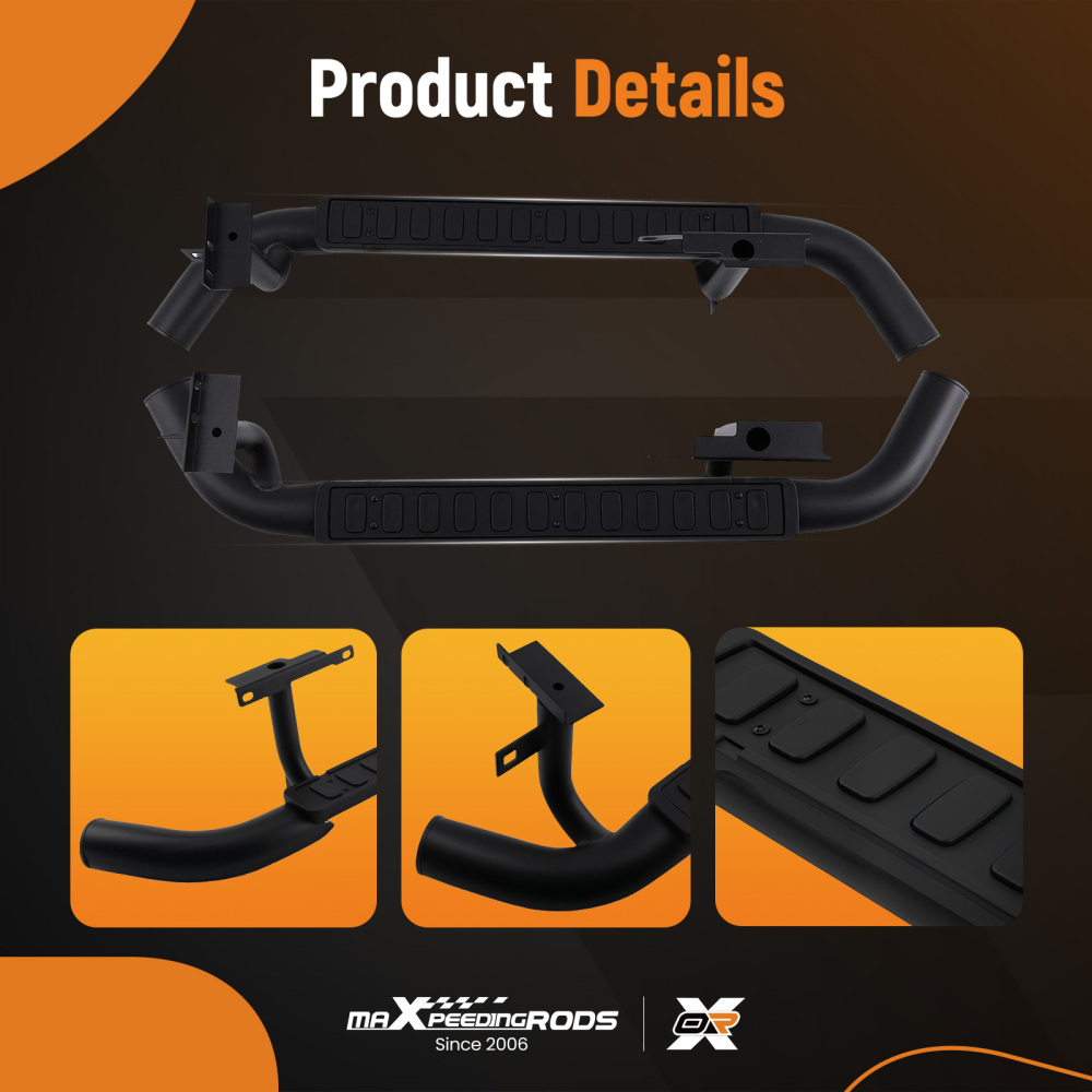 Nerf Bars Running Boards compatible for Land Rover Defender 90 L316 2003-2016 Non-Slip