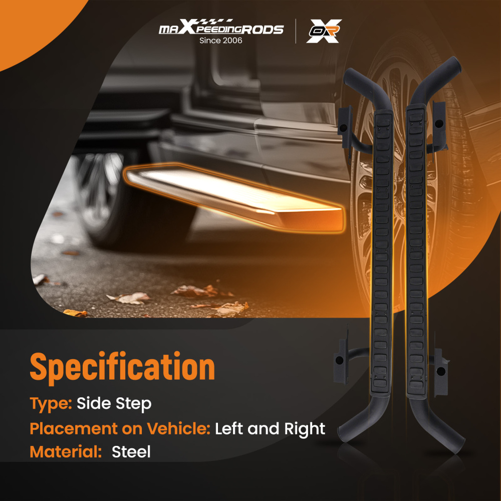 Nerf Bars Side Step compatible for Land Rover Defender 110 1983-2016 Non-Slip Protection