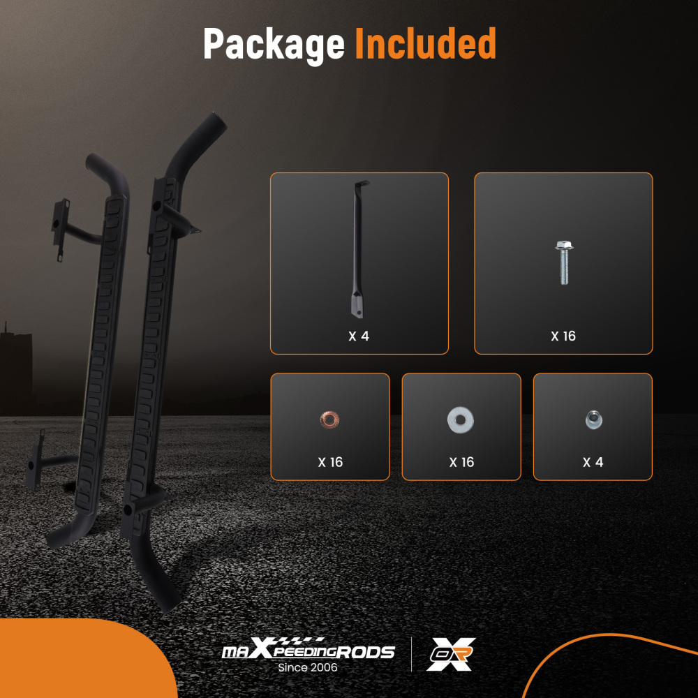 Nerf Bars Side Step compatible for Land Rover Defender 110 1983-2016 Non-Slip Protection