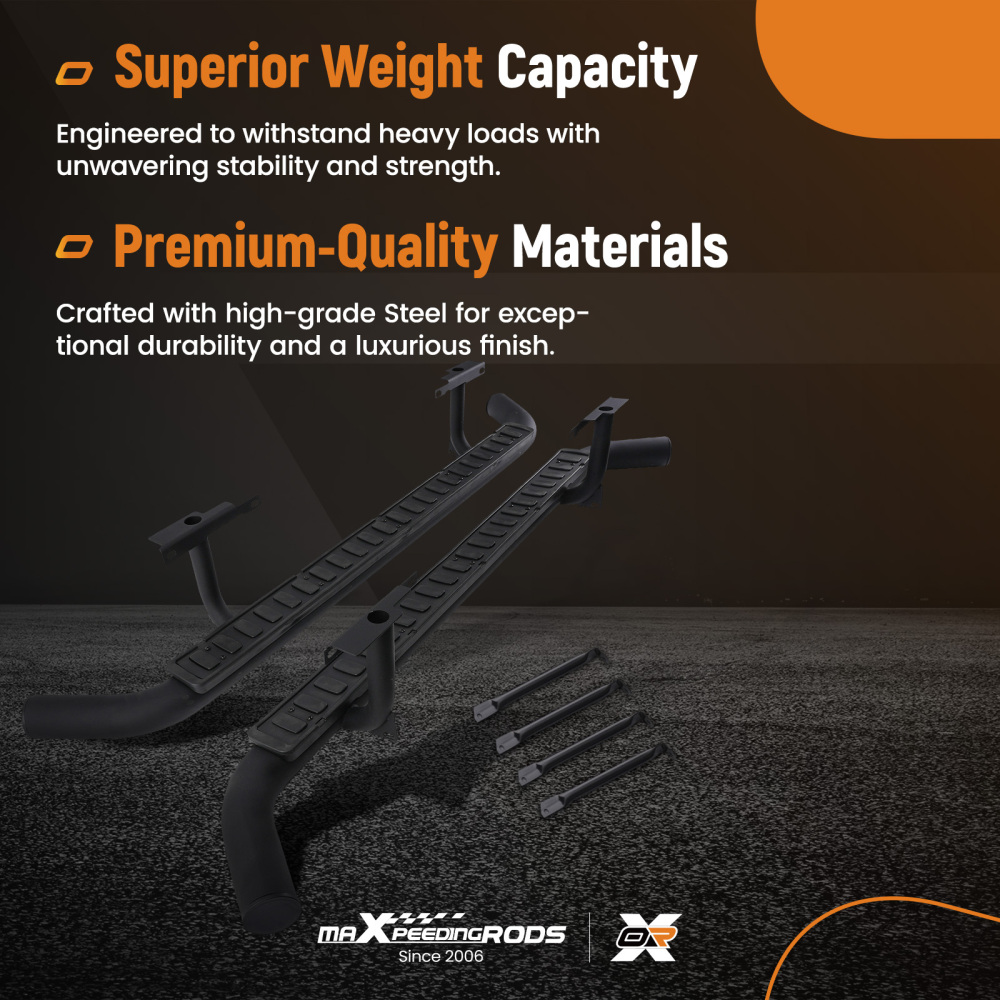 Nerf Bars Side Step compatible for Land Rover Defender 110 1983-2016 Non-Slip Protection