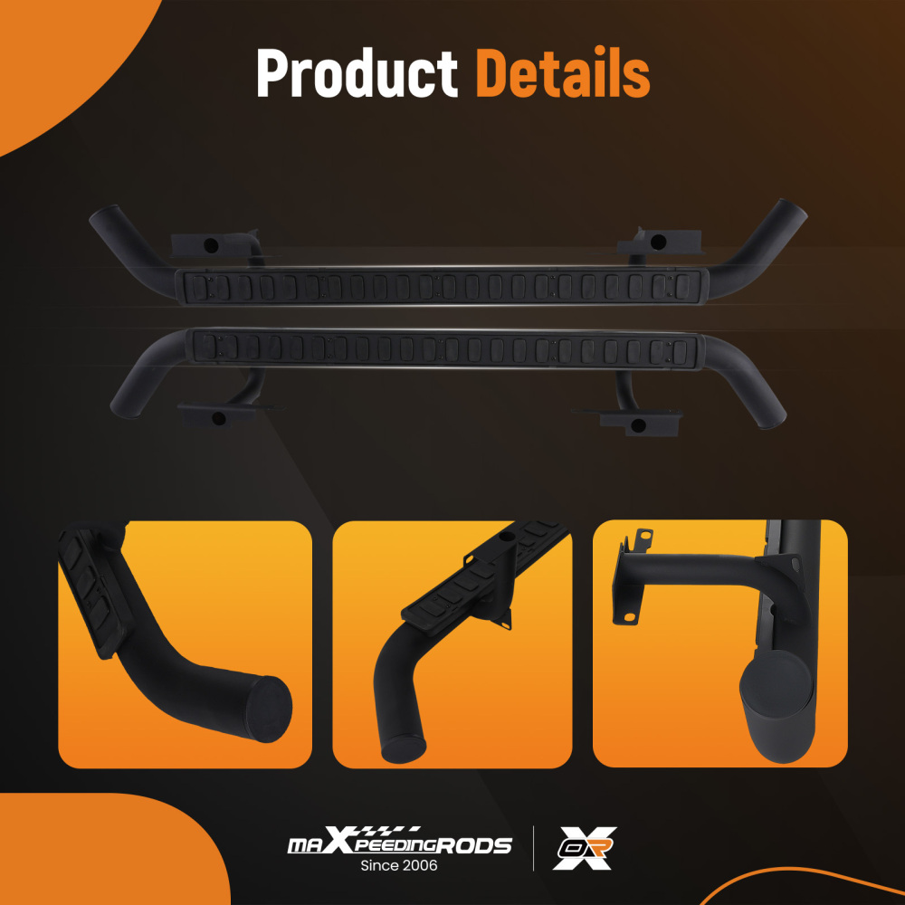 Nerf Bars Side Step compatible for Land Rover Defender 110 1983-2016 Non-Slip Protection