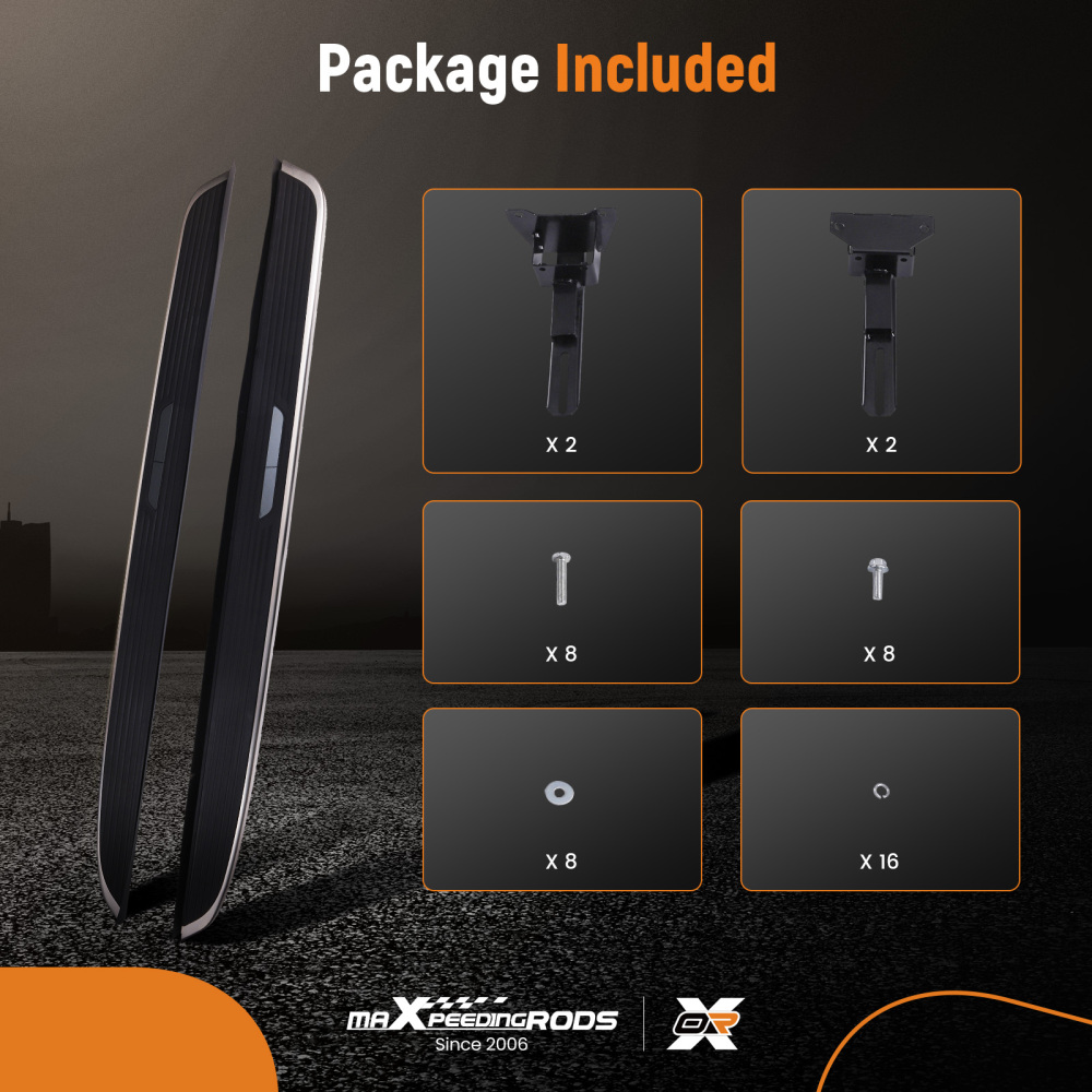 Truck Running Boards Nerf Bars Anti-Slip compatible for Range Rover Velar L560 2017+