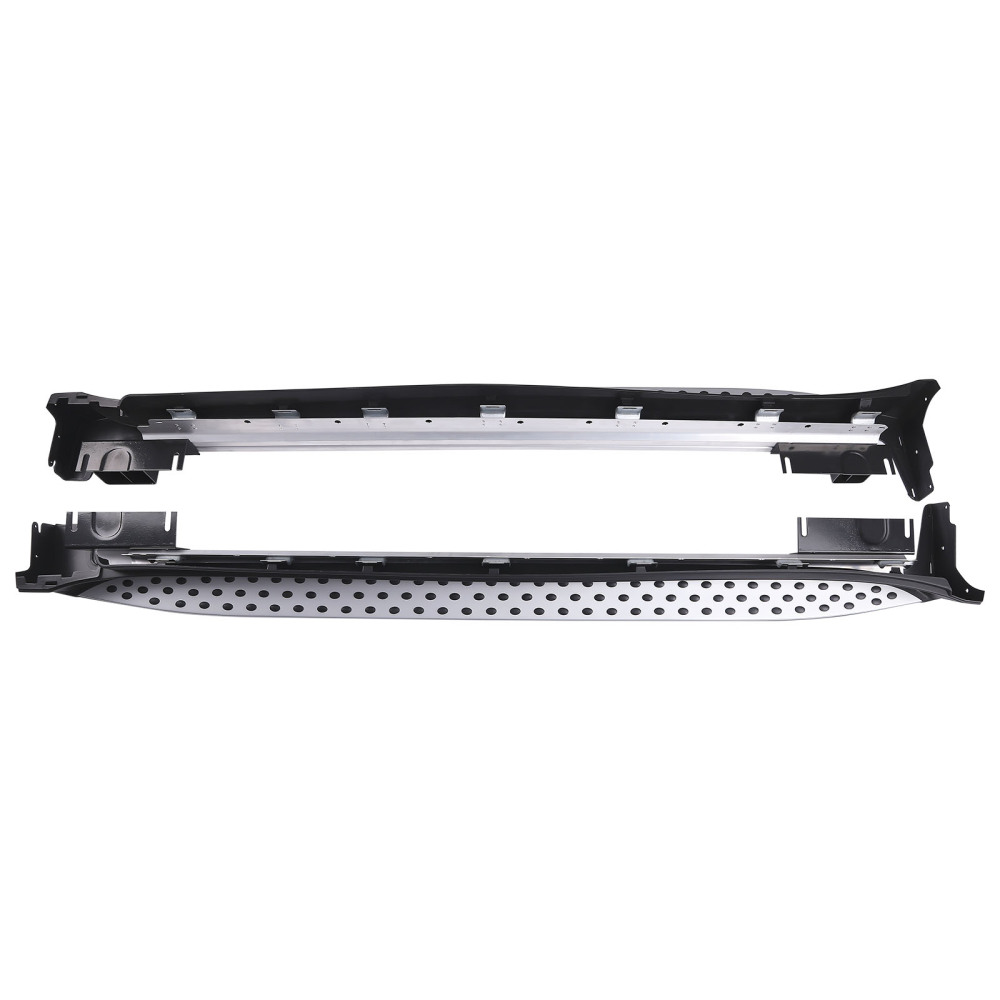 Aluminum Running Board Set compatible for Mercedes W164 ML350 ML500 ML550 2006-2011 4.7inch