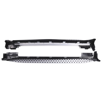 Aluminum Running Board Set compatible for Mercedes W164 ML350 ML500 ML550 2006-2011 4.7inch
