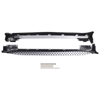 Aluminum Running Board Set compatible for Mercedes W164 ML350 ML500 ML550 2006-2011 4.7inch