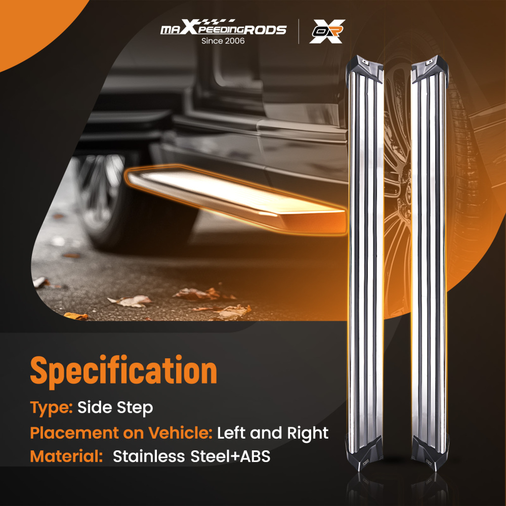 Side Step Bar compatible for Mercedes Benz G-Class G55 G550 G500 W463 1989-2018 Pair