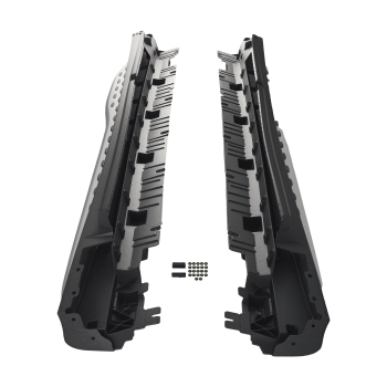 Aluminum Side Running Board compatible for Mercedes GLC X254 GLC300 2022-2024 Black Steps