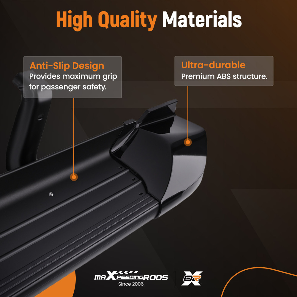 Non-Slip Running Board compatible for Mitsubishi L200 Triton 2015-2019 Double Cab 2PC