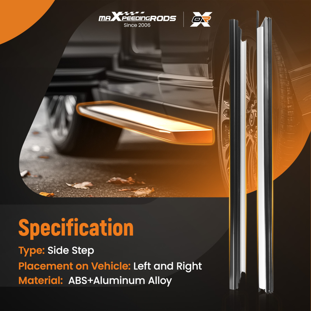 Running Bar compatible for Nissan Navara NP300 D23 2016+ Side Steps Protection Aluminum