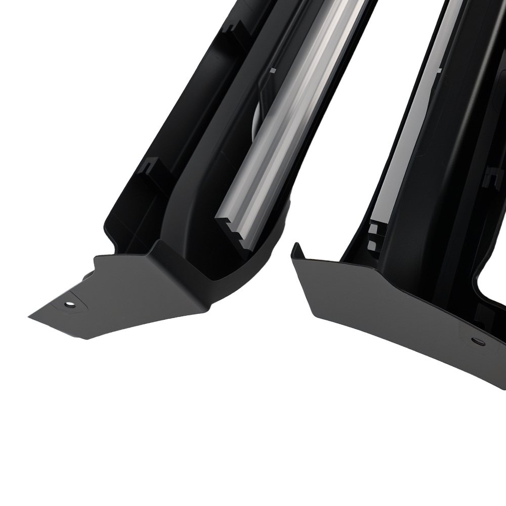 Aluminium Running Board Side Steps compatible for Nissan X-Trail T32 14-20 Black Non-Slip